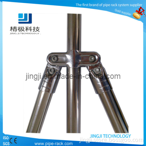 Flexible Metal Joints for Assemble Pipe Rack Shelves